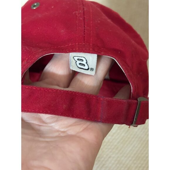 Chase Authentics DALE JR Nascar Budweiser Red Baseball Cap Slide Adjustable - Picture 5 of 7